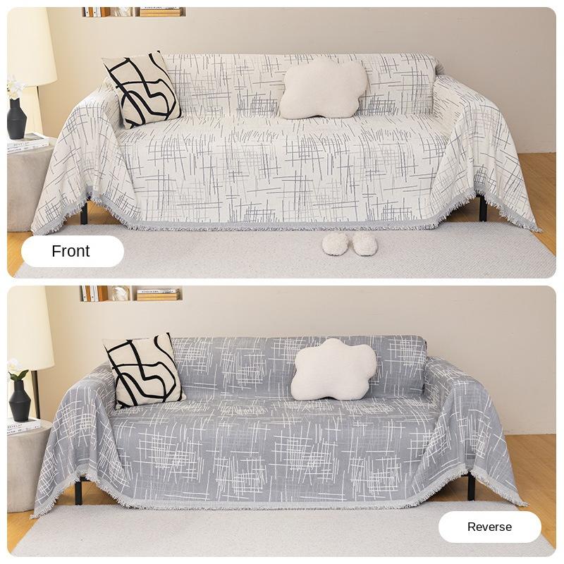 

Чехол для дивана в скандинавском минималистском стиле, универсальный для всех сезонов, полное покрытие, высококачественный чехол для дивана из шенилла Ins, все включено 180*130cm