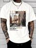 Unisex Summer Letter Printed Round Neck Short Sleeve Casual T-Shirt