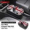 Central Control Storage Box For BMW Mini Cooper F65 F66 2024 2025 Central Armrest Storage Box Car Accessories