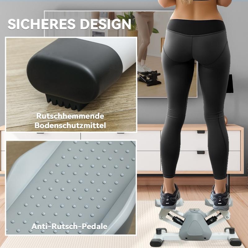 Mini-Stepper für den Heimgebrauch mit LCD-Anzeige, für Beintraining, Fitnessübung im Homeoffice