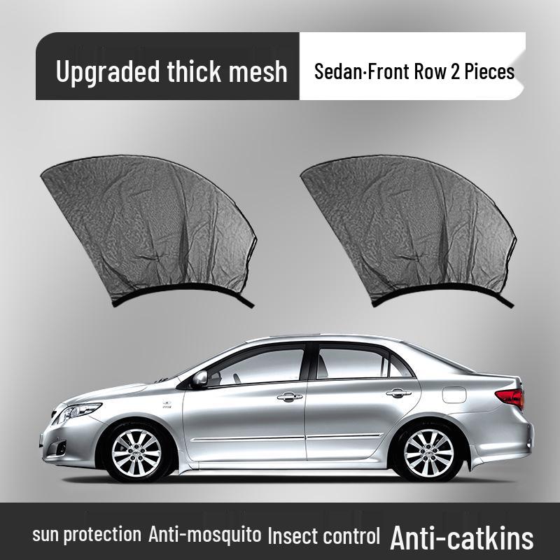 Car Sunshade Curtain & Mosquito Net for Side and Front Windows