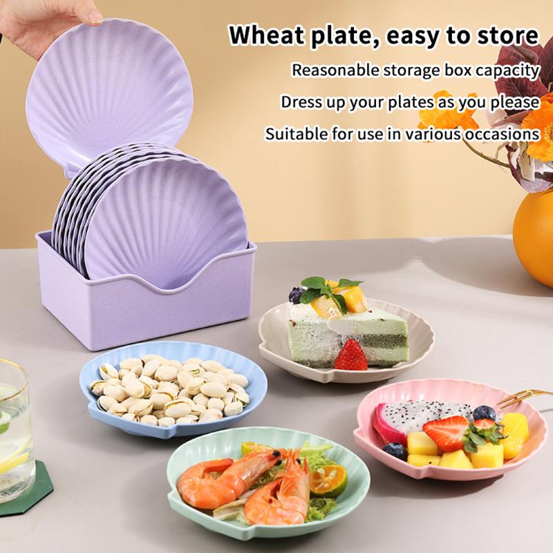 3Pcs Creative Plastic Fruit Plate, Snack Plate, Vegetable Plate, Bone Spitting Plate Snack Plate Nut Plate Dessert Plate