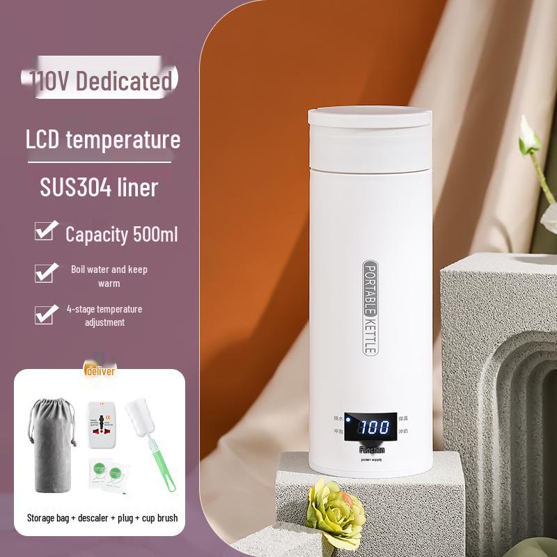110В портативный электрический дорожный чайник с бесплатной доставкой - Компактный термос для США и Японии