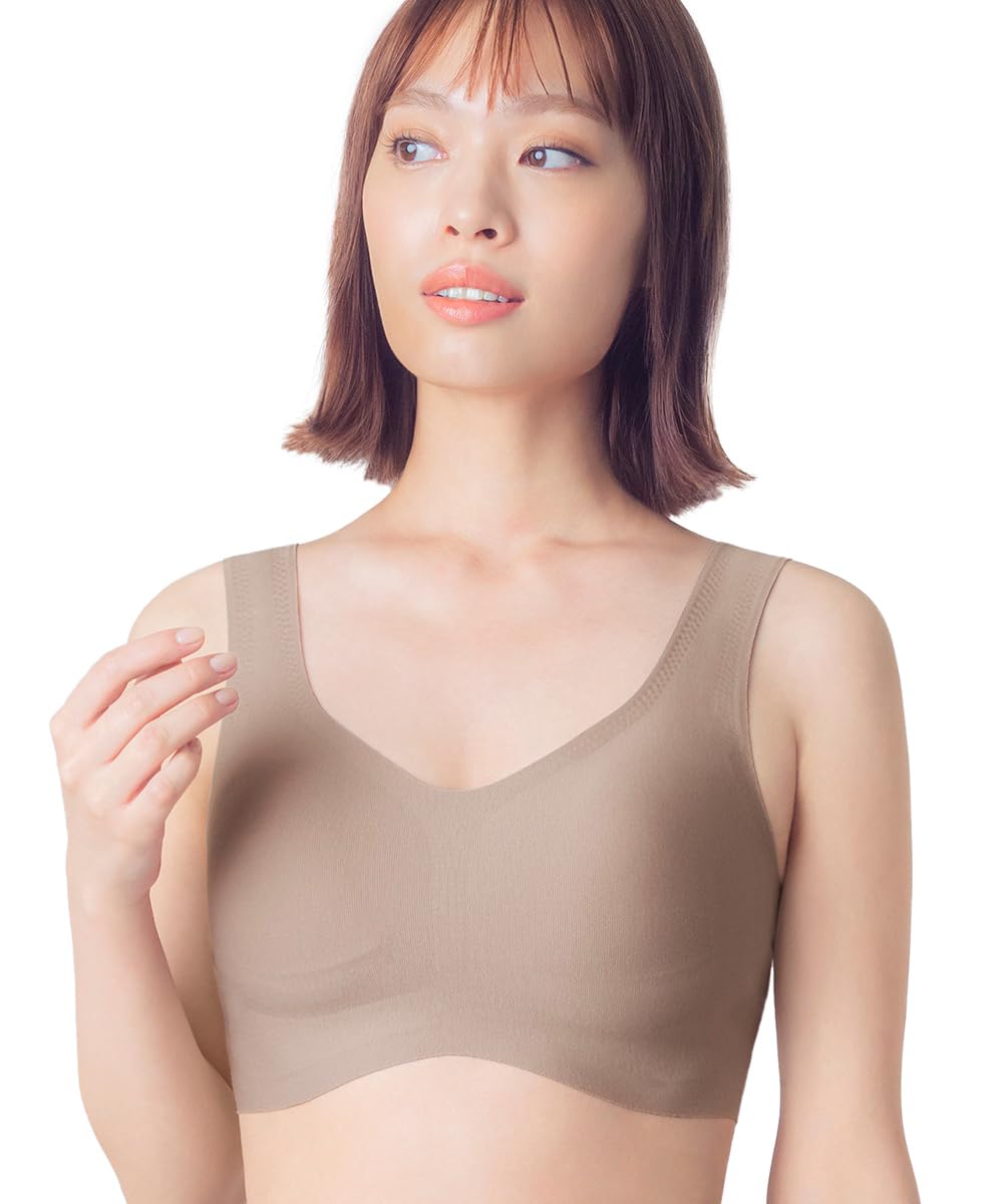 

хлопковая смесь удобный и меньше Топ-половина KB1031 BR S [Wing/Wacoal] Бюстгальтер без косточек, материал, красивый, душный, [Роскошный хлопок] Женский