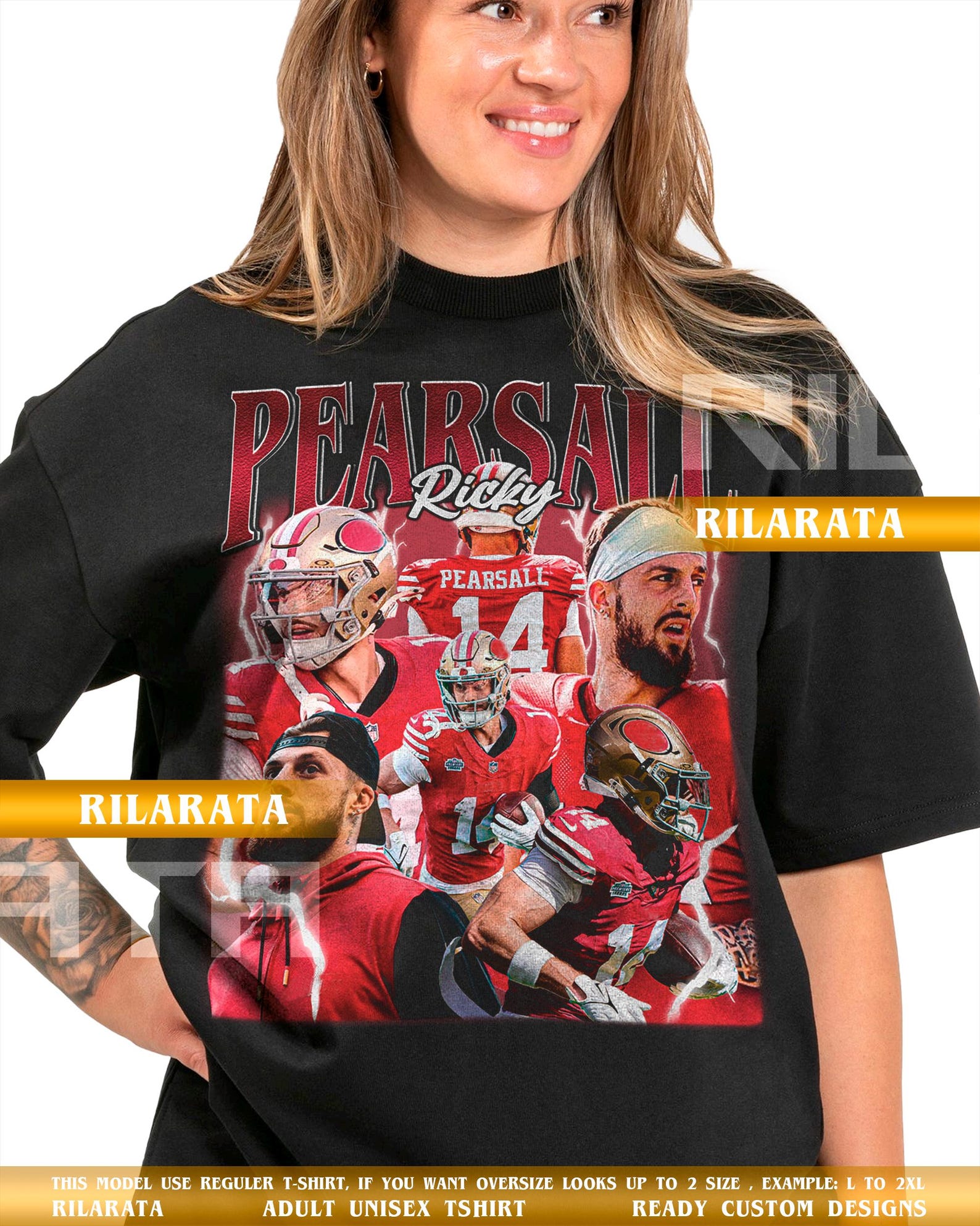 Ricky Pearsall Vintage T-Shirt Gift for Women and Man Shirt Unisex Tee Sport SweaT-Shirt L