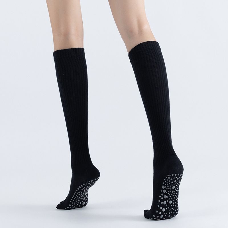 

Длинные носки для йоги Нескользящие Профессиональные Женские Носки с пальцами Комнатные носки Взрослые Носки для йоги Нескользящие Носки для пилатеса Black