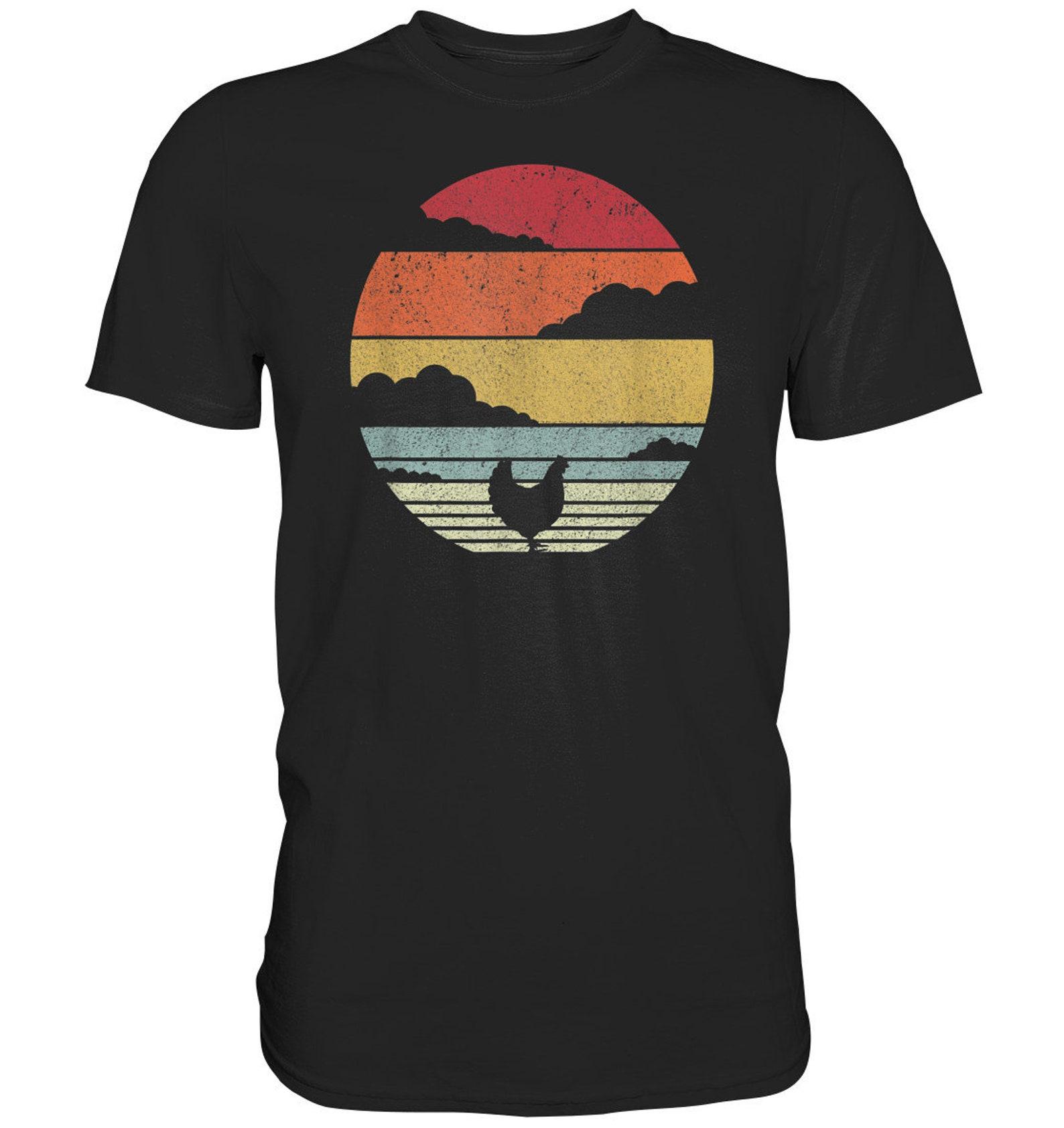Hen Chickens Retro Farm Chick Farmer Vintage Chicken Gift T-Shirt - Premium Shirt 4XL