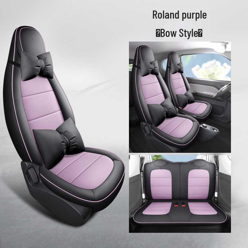 Wuling Mini Cute Leather Car Seat Cover - All-Season Universal Fit