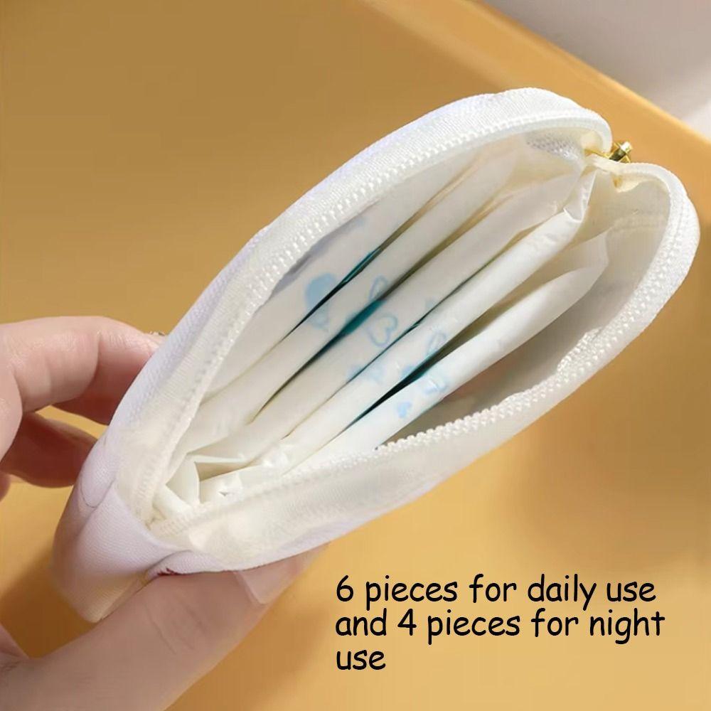 Creative Zipper Pouch Sanitary Pads Bag Large Capacity Multipurpose Coin Purse Sundries Storage Pouch Travel