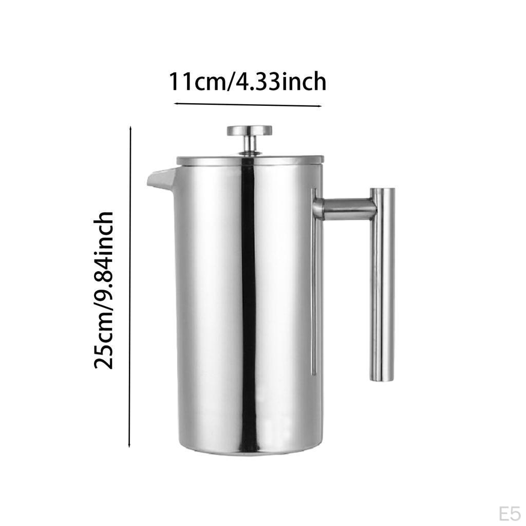 French Coffee Maker Plunger with Filter, Espresso Kettle, Kettle for Kitchen Office