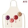 Nail Polish Flax Bib Apron Adult Women Men For Kitchen 65X53Cm Finger Manicure Tech Painting Nail Products
