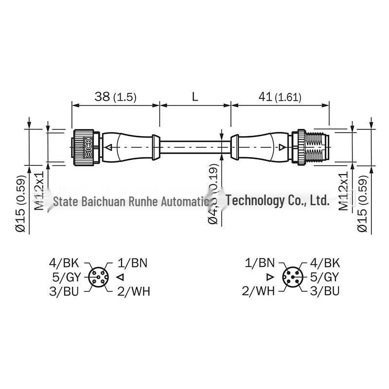 New Inquiry: Sick Sensor Accessory Connection Cable YF2A15-100UB5M2A15 (2096011) 100UB5M2A15 Sick sensor accessory connection cable