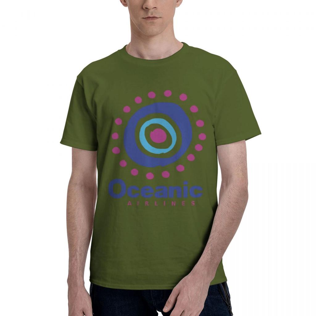 Oceanic Airlines 100 Cotton Casual Breathable Confortable TShirt Mens Clothing Deals Funny Shirt
