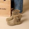 Retro Brown Ankle Boots Women Autumn Suede Leather Designer Shoes Fashion Tassel Casual Boots Ladies Western Cowboy Boots Women
