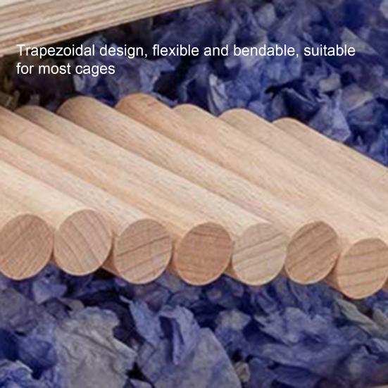 Pet Bridge Toy Bur-free Bite Resistant Natural Wood Hamster Parrot Ladder Toy for Gerbils