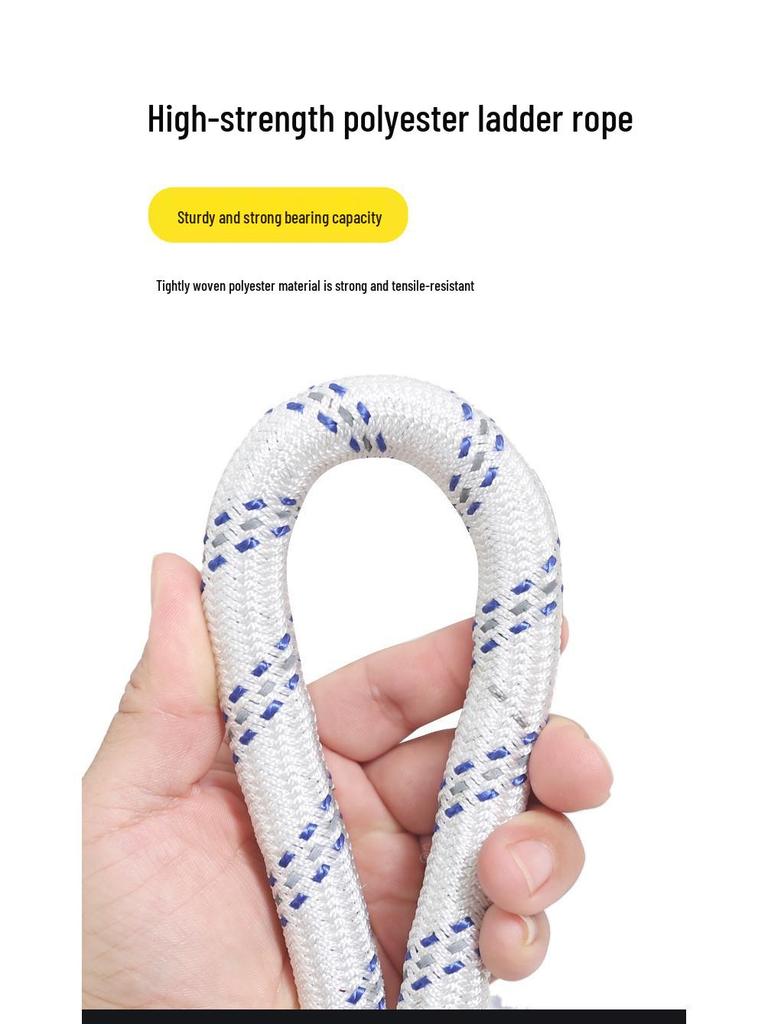 Outdoor Polyester Climbing and Rescue Ladder - Fire Escape and Insulated Rope Design