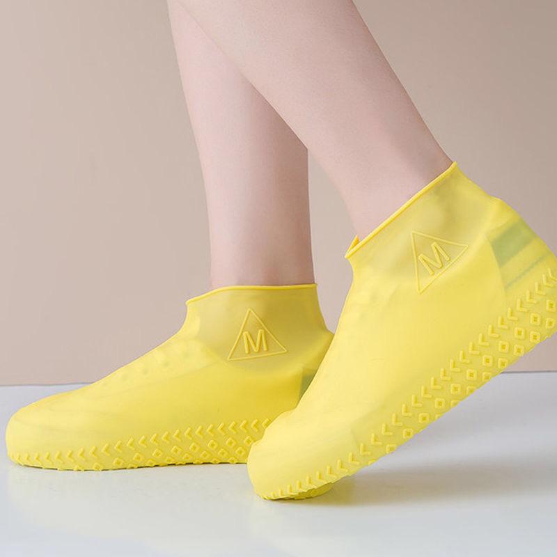 Waterproof Silicone Shoe Covers – Non-Slip, Thick Sole Overshoes for Men, Women, and Kids