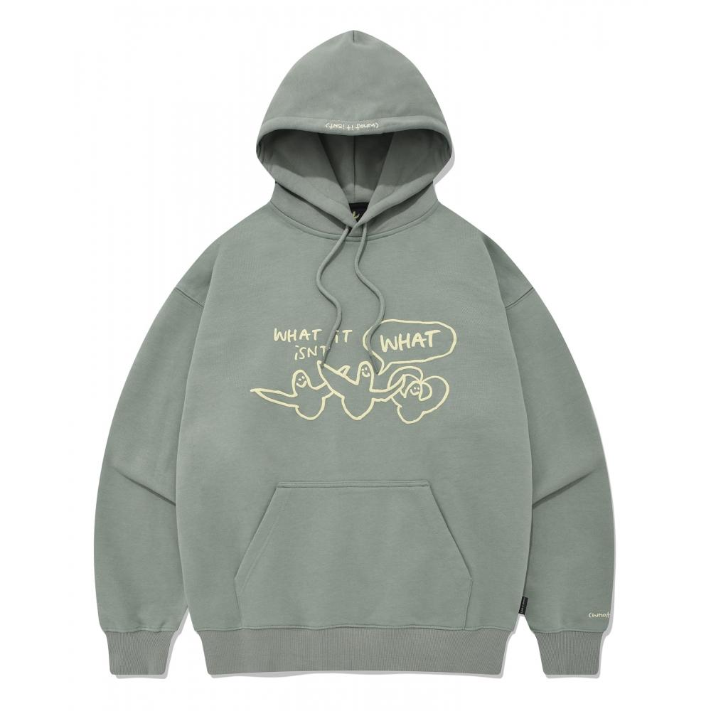 

WHATITISNT One Tone Triple Angel Hood Khaki