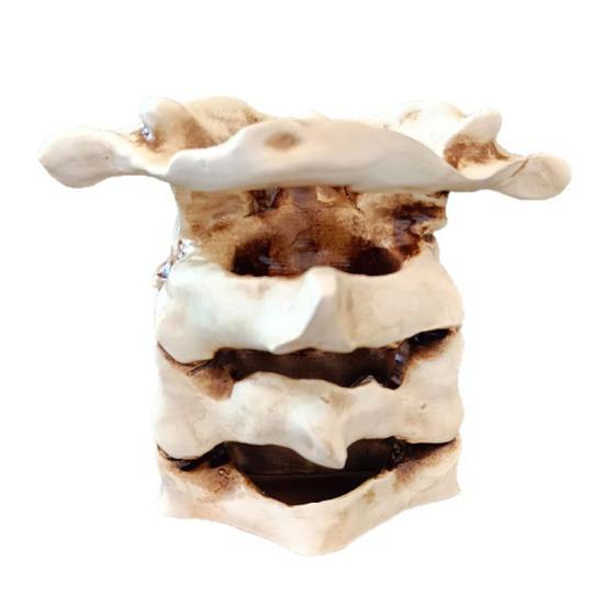 Simulated Spine Pen Holder Vertebral Column Resin Stationery Pencil Stand Organizer Container Home Office Desktop Decoration Ornament
