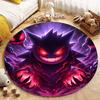 5 Sizes Pokemon Gengar Printing Round Carpet Living Room Bedroom Table and Chair Sofa Decorative Carpet and Rug Play Mat Gift