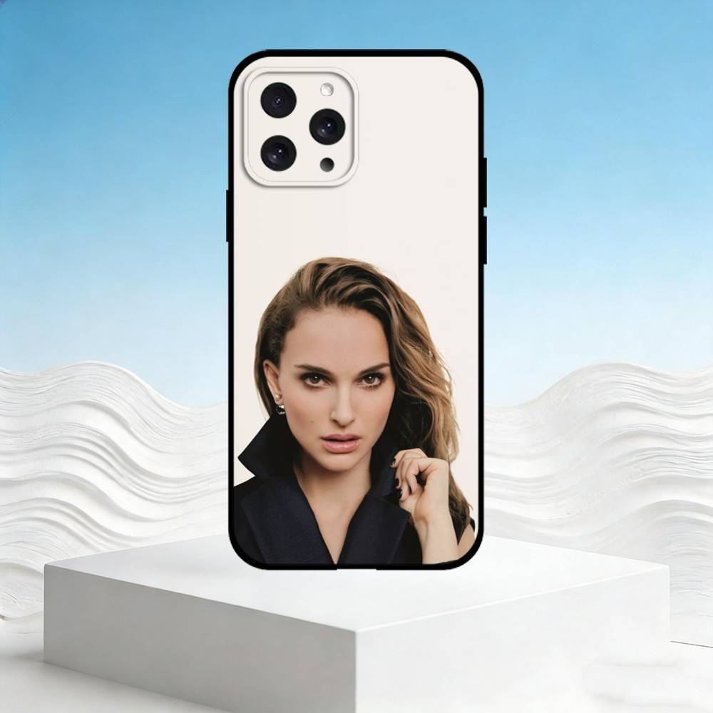 N-Natalie Portman Handyhülle Für iPhone 17,16,15,14,13,12,11 Plus,Pro Max,SE4Weiche Silikon Schwarze Hülle