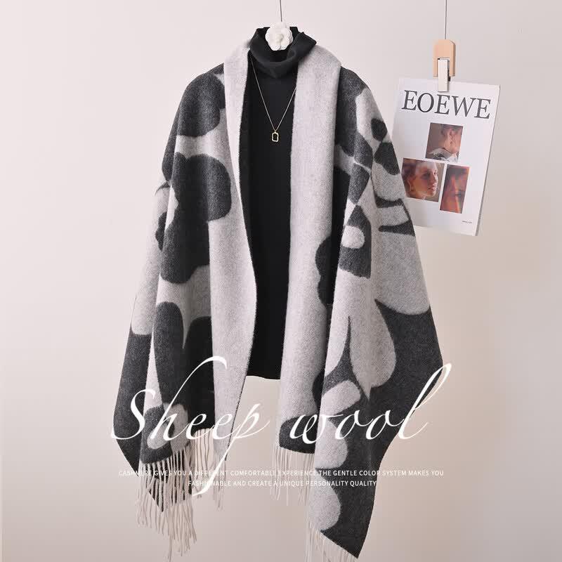 Women's 100% Wool Scarf & Shawl