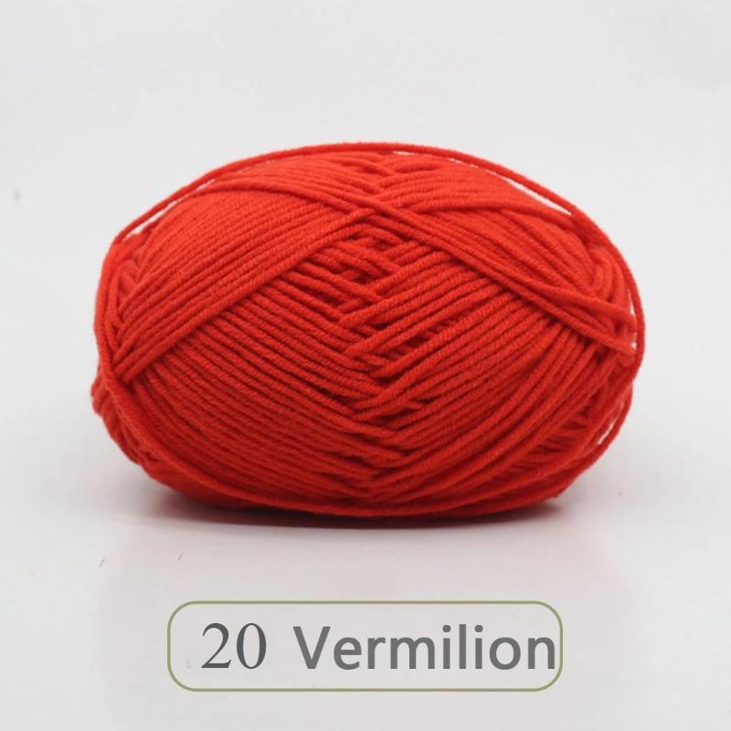 1pc 50g Soft Wool Milk Cotton Yarn Crochet Anti-Pilling Hand Knitting Thread For Cardigan Scarf Hat Baby Sweater Doll Supplies