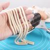 Roller Noodle Cutter, Handheld Stainless Steel Pasta Slicer, Multifunctional Dumpling Wrapper Maker, Kitchen Dough Tool