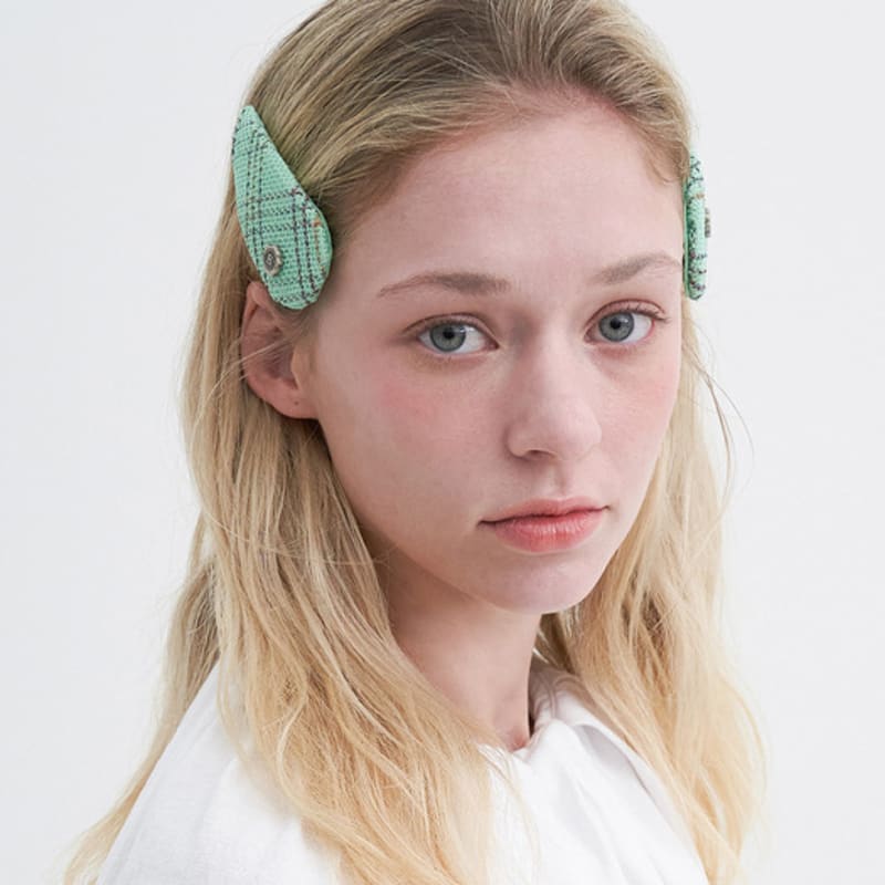 

Brown Hat Cecilie Pin Set - Mint MINT