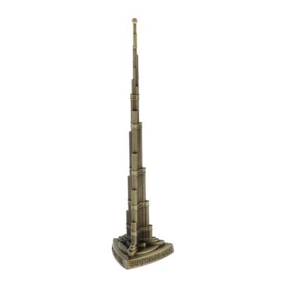 Alloy Dubai Halifah Tower Satue World Landmark Building Home Decor Bronze