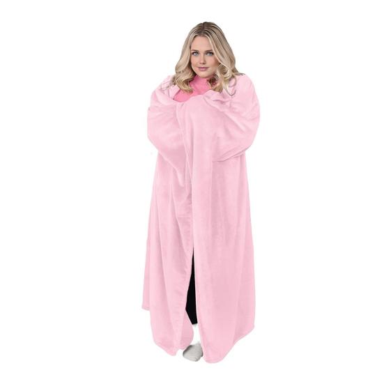 Wearable Blanket Adults Flannel Blanket Shawl Warm Cape Wrap Cozy Winter Blanket for Home Office Living Room Lounge Christmas Gift Idea