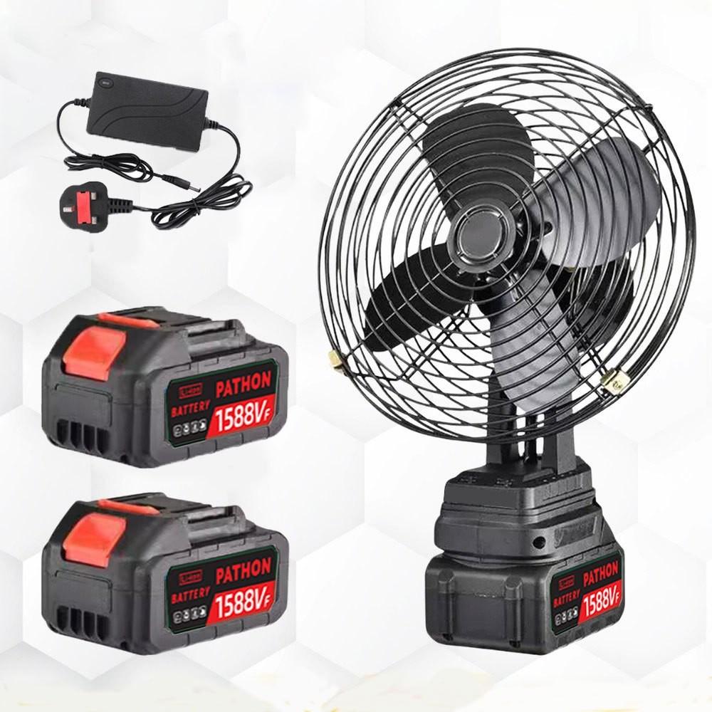 8 Inch 3000mah Home Outdoor Camping Desktop Electric Fan Portable Camping Fan Cordless Rechargeable Metal Fan