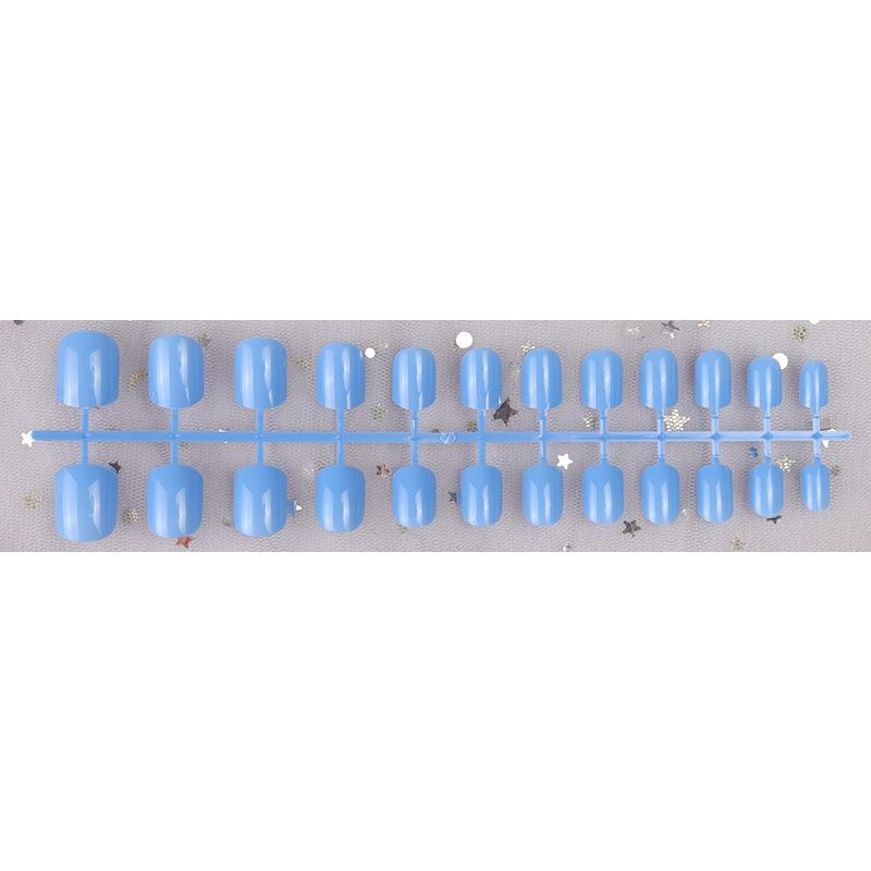 Piesă de unghie cu cap pătrat scurt, albă, fără bandă de etanșare, purtare unghie, plasture mare pentru unghii pentru copii, unghie falsă detașabilă