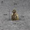 Vintage Copper Lucky Dollars Money Bag Figurines Ornaments Desk Decorations Handmade Brass Car Key Ring Pendant Home Decor Craft