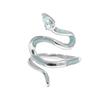 Ice Blue Snake Court Ring Female Design Sense Niche Personality Versatile Opening Advanced Sense Light Luxury Cold Wind Jewelry