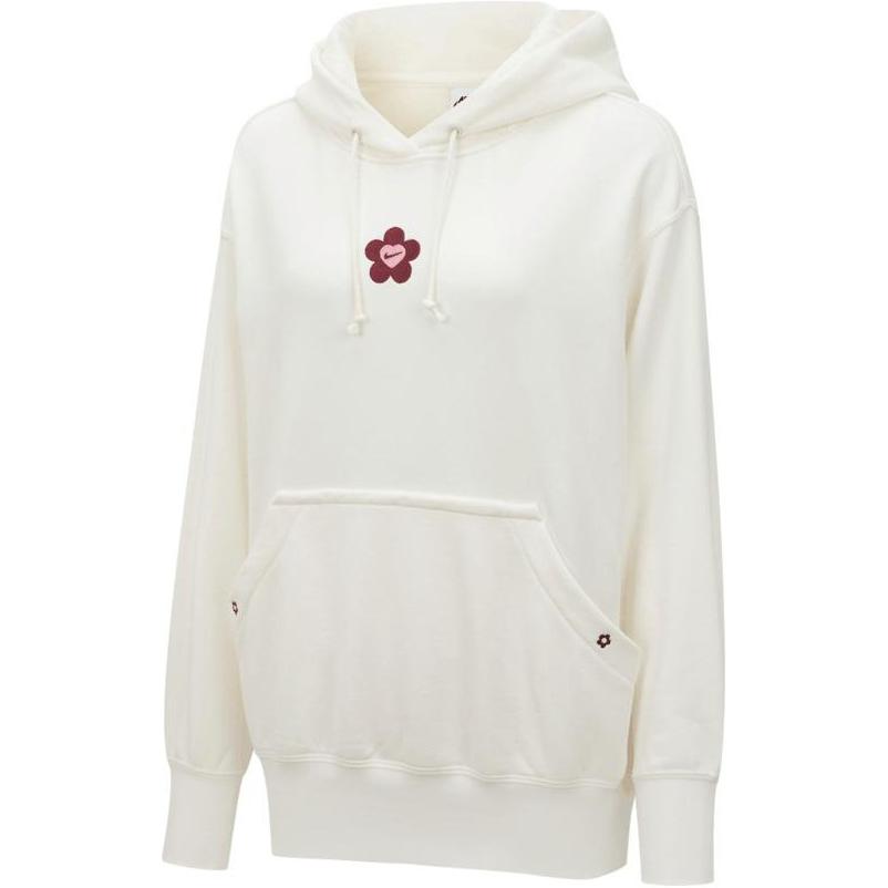 

Nike Серия Дня святого Валентина SS24 Толстовка с вышитым цветочным принтом и большим логотипом Женские топы Белые HF1135-133 L