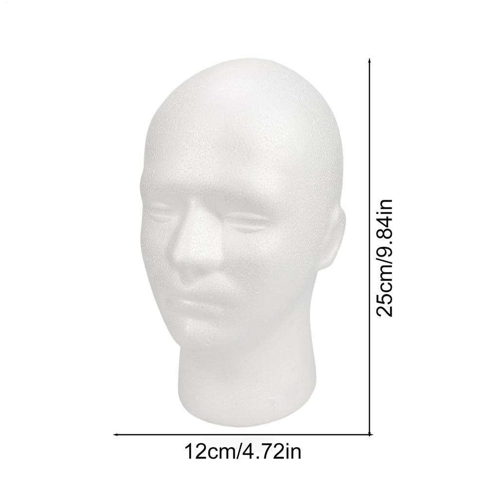 Mannequin Head Foam Hat Glasses Display Hat Wig Display Stand Rack Mannequin Manikin Head Model Wig Hair Glasses Display