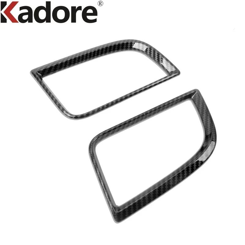 For Mitsubishi Pajero/Montero/Shogun Sport -2024 2025 Carbon Car Front Side Air Condition Vent Outlet Cover Trim Accessories