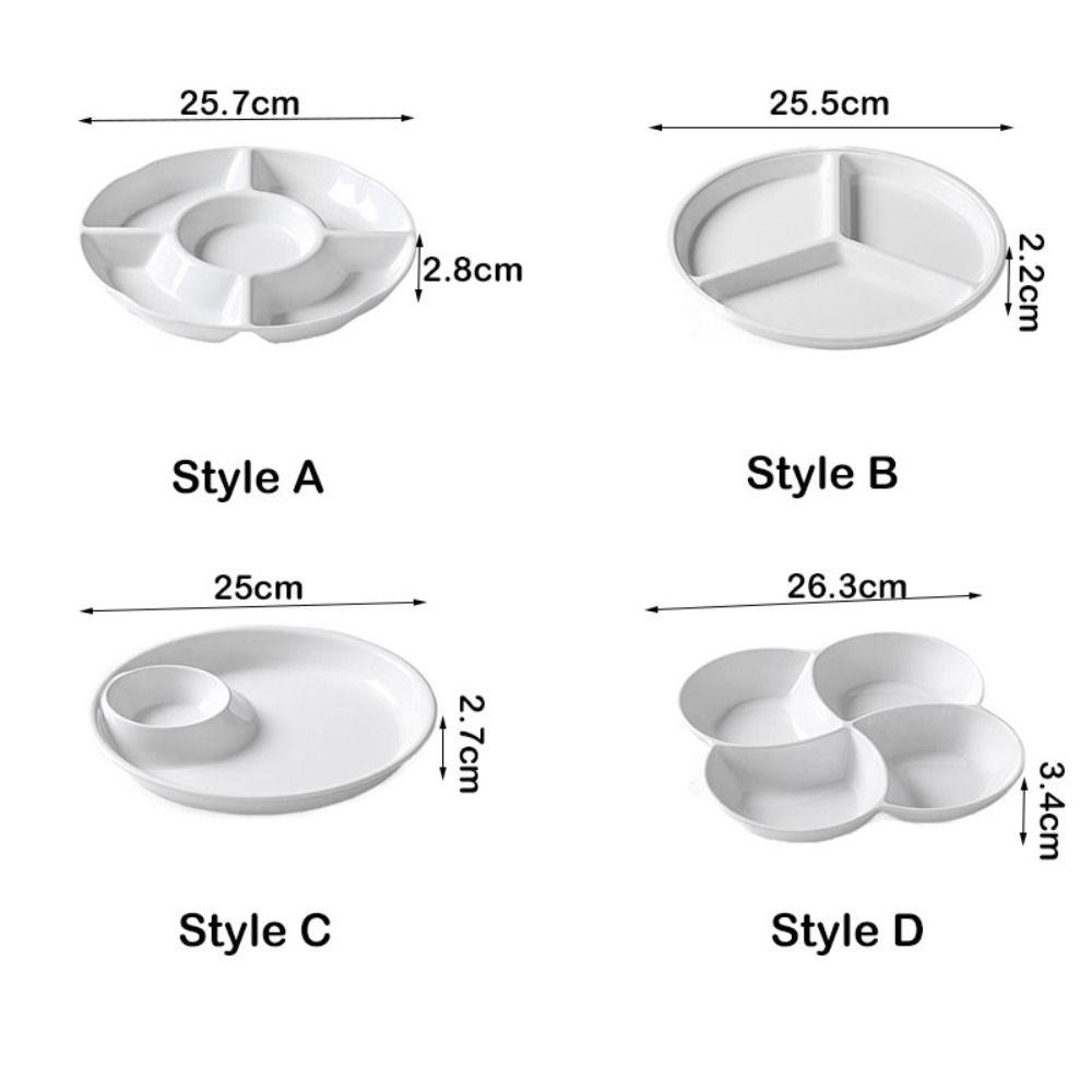 Melamine Appetizer Plates Imitation Porcelain Snack Serving Platter Food Serving Tray  Dessert