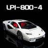 1/24 Lambos Countach LPI800-4 Supercar Alloy Model Diecast Sound Super Racing Lifting Tail Hot Car Wheel Gifts