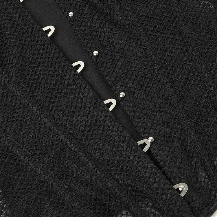 Black Mesh Corset for Summer Breathable Shapewear