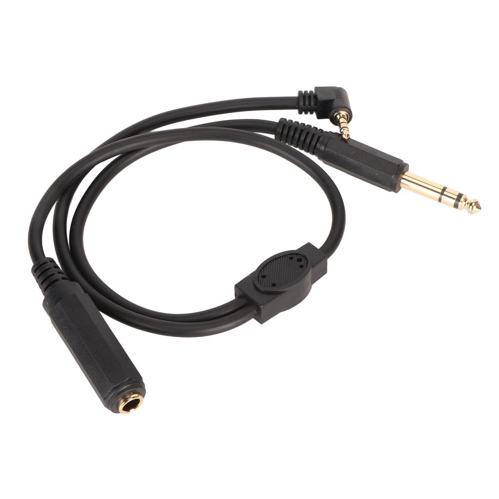 6,35mm Stereo Y Rozbočovací kabel 6,35mm Stereo Samice Jack na 6,35mm Dvoukanálový Samec a 3,5mm Samec