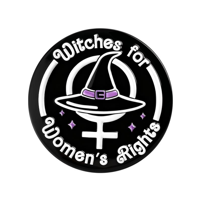 

Feminist Symbol Witch Hat Enamel Pins Exorcise The Patriarchy Witches For Women s Rights Brooches Lapel Badge Jewelry Gifts