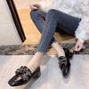 British Style Shoes Woman 2025 Loafers with Fur Autumn Clogs Platform Slip-on Round Toe Female Footwear Oxfords Preppy New Fall