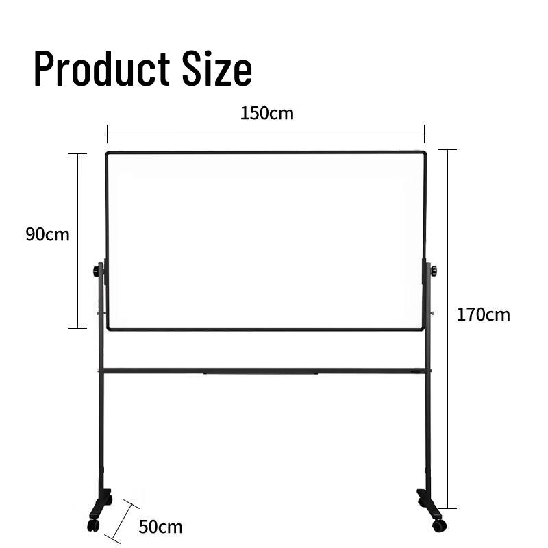 Deli Premium Mobile Double-Sided Magnetic Whiteboard
