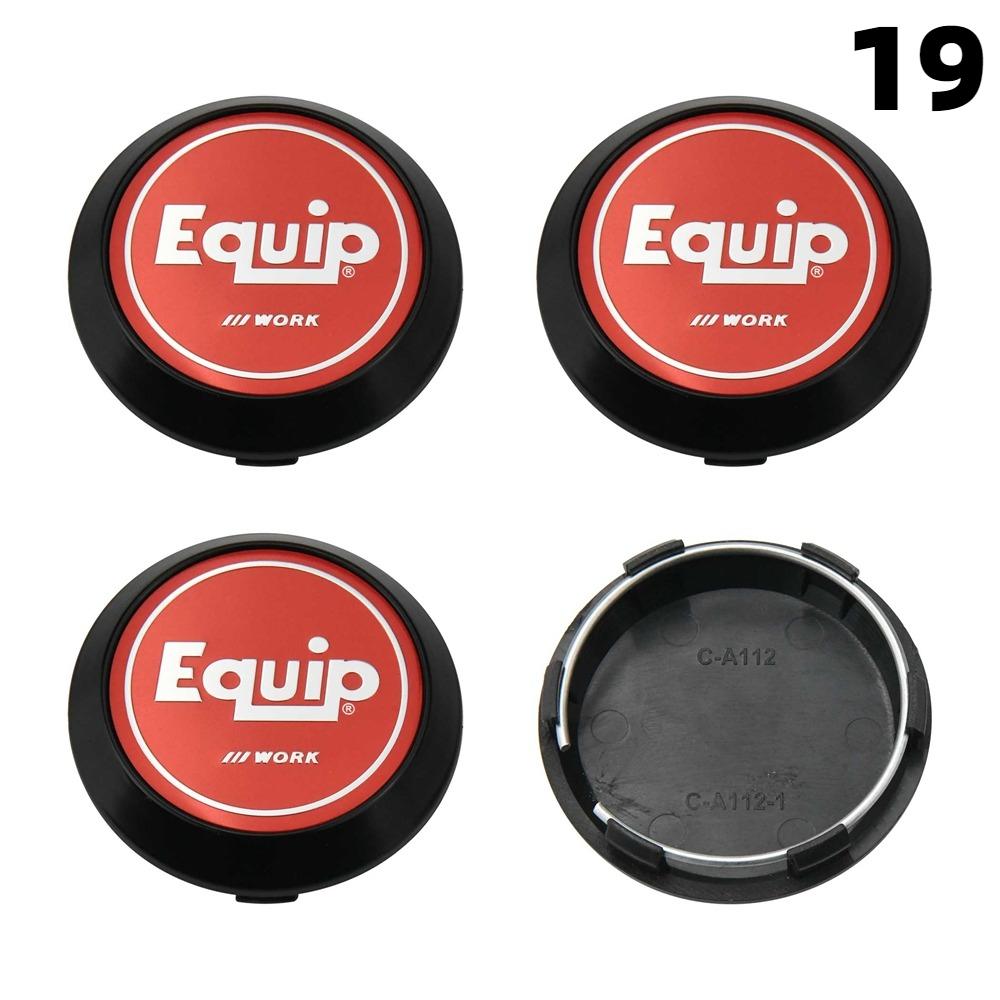 4 STuks Nieuwe 64MM Buiten Diameter / 60MM Binnen Diameter Dop Voor Velgen WORK EMOTION EQUIP MEISTER VS Logo Wielnaafdop Sportauto Velgkap Naafdoppen