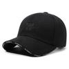 Winter baseball cap new men's warm woolen cotton hat autumn and winter cold embroidery w big head circumference middle-aged and elderly hat
