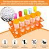Plastic Test Tube Set with Stand - Uncharged Jumbo Scientific Tubes for Lab Experiments and Halloween Decorations