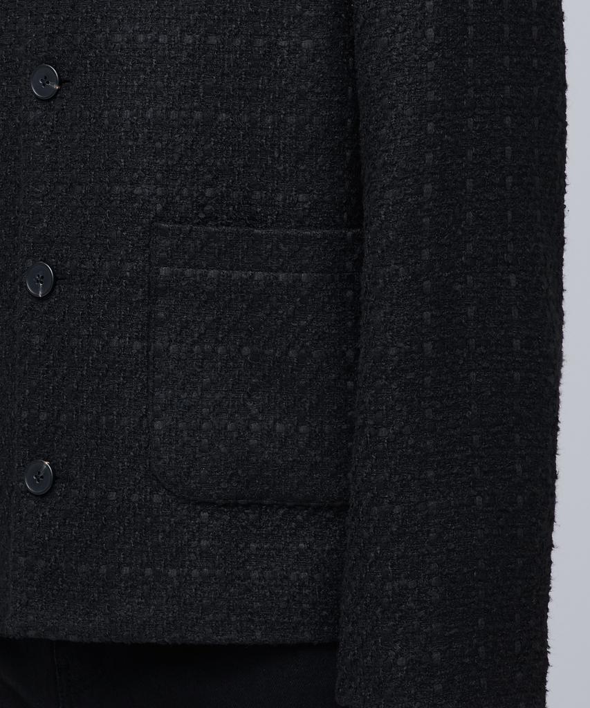 Musinsa Standard Round Neck Tweed Jacket [Black]