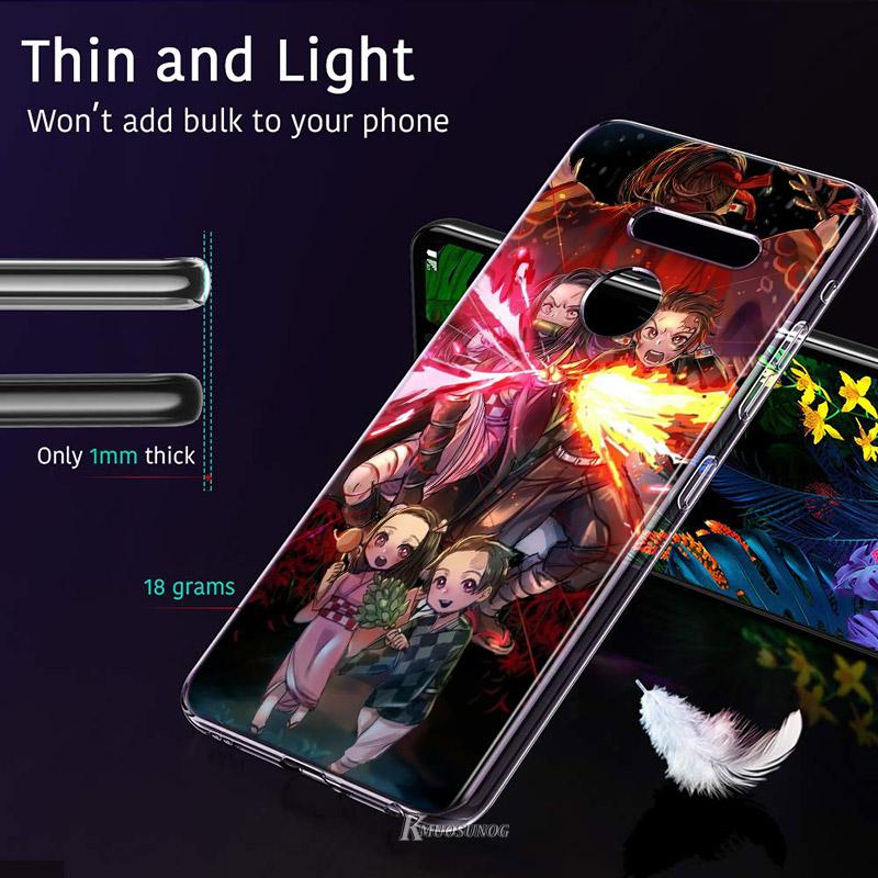 Demon Slayer Kimetsu No Yaiba For LG V60 V50S V50 G8X G8S G8 G7 ThinQ 5G K61 K51S K41S K30 K20 Q60 Q9 Soft Phone Case